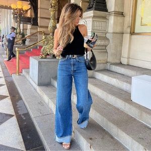 Mother Funnel Heel Cuff Jeans Size 27